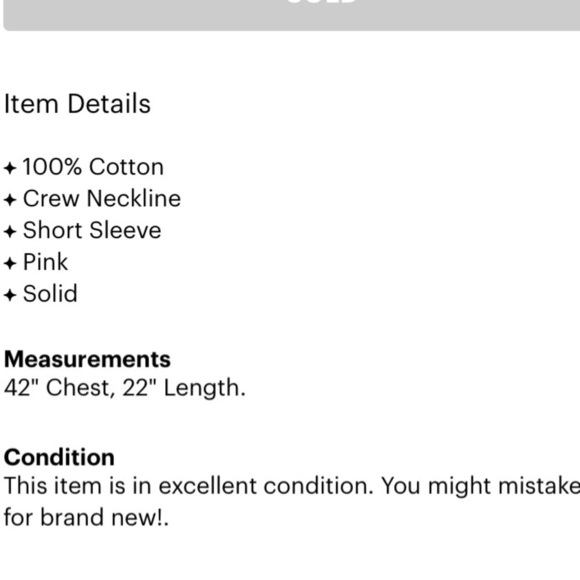 Talbots Short Sleeve Pink Crewneck Casual T-shirt medium - Picture 3 of 6